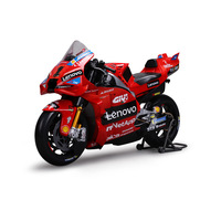 Machito 1:6 Ducati Team GP Racing Moto de Simulation en Alliage Moulé sous Pression, Modèle Métallique, Ornement, Contrôle de Force, Emballage Boîte Couleur