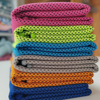 Serviette de refroidissement en microfibre avec logo personnalisé serviette de sport yoga sur glace en gros serviette de GYM golf coo instantanée avec emballage personnalisé