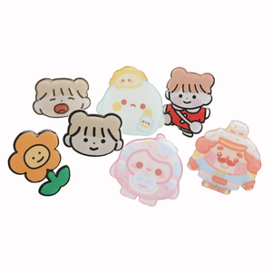 Professionele op maat gemaakte antieke imitatie moderne cartoon emaille revers pins met epoxyhars oppervlak, Santa Claus patroon, zinklegering metaal - Product Image 6