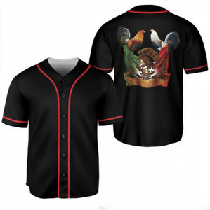 เสื้อเบสบอลระบายอากาศได้ดีผ้าโพลีเอสเตอร์ตาข่ายโพลีเอสเตอร์95% แบบกำหนดเองใหม่ - Product Image 5