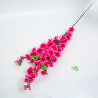 Tige de fleur artificielle réaliste en soie de qualité supérieure, rouge, rose, blanc, fleur de cerisier, décoration de la maison, mariage, fête des mères, Noël, bricolage