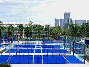 JSMC 2024 מכירה חמה מגרש פאדל פנורמי קנצ'אס דה פאדל חיצוני לטניס משוטים