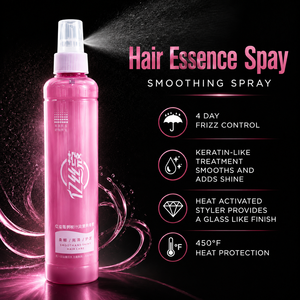 Spray para el cabello de marca privada, esencia anti-frizz, esencia suavizante con keratina, spray para brillo del cabello 450 ° Protección contra el calor F - Product Image 3