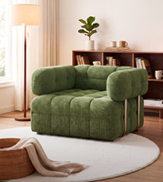 Canapé-lit individuel en cordon de laine, fauteuil inclinable de salon, canapé d'hôtel