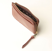 Porte-cartes de crédit en cuir véritable, organisateur fin pour cartes d'identité et de banque, étui personnalisé avec fermeture éclair et porte-monnaie