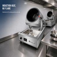 Robot de cuisson électromagnétique commercial en acier inoxydable avec évier intégré pour friture à induction – Fournisseur d'usine