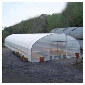 Fuers — serre agricole à bout unique en polyester avec Tunnel, noir, blanc, fermeture directe - Product Image 1