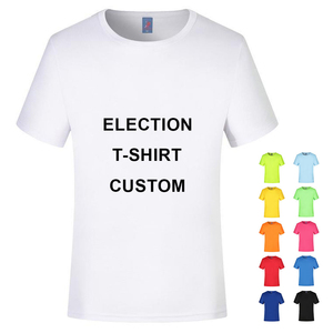 Wholesale Blank Election Campaign T Shirt Custom Print White Sublimation Tshirts Manufacturer Cheap Promotional T-shirts for Men