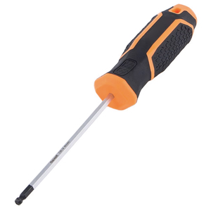 Juego de destornilladores hexagonales de 5 piezas con punta magnética, acabado cromado de grado industrial, mango antideslizante - Product Image 2
