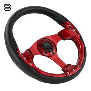 Volante Modificado de 13 Pulgadas en PU Rojo para Carros de Golf Club Car EZGO G29, Accesorios para Mejorar la Dirección - Product Image 4