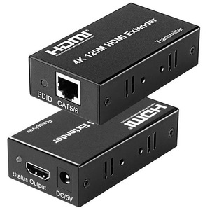 Receptor transmisor de vídeo extensor <span class=keywords><strong>HDMI</strong></span> 4K de 120m a través de un solo Cable <span class=keywords><strong>Ethernet</strong></span> Cat5e/6 para cámara, portátil, PC a Monitor de TV - Product Image 6