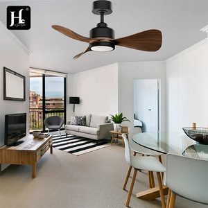 Ventilateur de plafond en bois massif de grande taille de 48 pouces, ventilateur de plafond décoratif d'intérieur, moteur DC, ventilateur de plafond moderne à LED avec lumière - Product Image 6