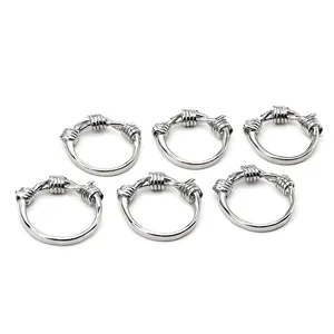 Craft Wolf Fine Jewelry Handmade Personalized Custom Unisex Men Women Twisted Stainless Steel Rings