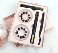 Kit de cils Hitomi DIY-6 avec logo personnalisé, cils en grappe de vison, segments de cils, cils à base de colle, faux cils, outils, poils synthétiques