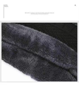 Hk17 vente en gros de chapeaux d'hiver en plein air chapeau acrylique hommes adultes et enfants chaud Ski Ride <span class=keywords><strong>bonnet</strong></span> tricoté ensemble chapeau chaud et écharpe - Product Image 4