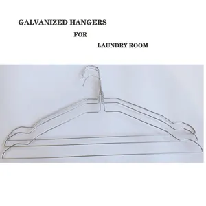 Disposable laundry galvanized Hanger Metal Wire One Time Use Cheap Coat Hanger