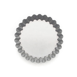 Moule à tarte cannelé <span class=keywords><strong>de</strong></span> 4 pouces en métal en vrac Moule à pâtisserie pour tarte aux fruits français - Product Image 1