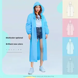 Impermeable Reutilizable para <span class=keywords><strong>Mujer</strong></span>, Grueso, Portátil, de Cuerpo Entero, con Diseño de Dibujos Animados, Material EVA, para Actividades al Aire Libre para Adultos - Product Image 3