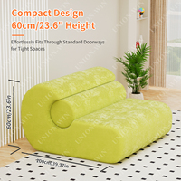 Canapé sans cadre compressé Union Win Tanzuo 30D en mousse haute densité, tissu aspect lin, ensemble de mousse à mémoire de forme M40