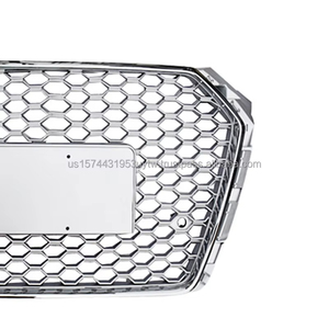 Grille chromée en matériau ABS de haute qualité pour Audi A4 S4 2017-2019 Grille de style RS4 entrepôt américain - Product Image 3