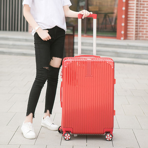 กระเป๋าเดินทางสีพื้น 20 นิ้ว แบบลากขึ้นเครื่อง ล้อเงียบ ล้อหมุนได้รอบทิศ น้ำหนักเบา สำหรับผู้หญิง รุ่นสปริง 2023 - Product Image 3