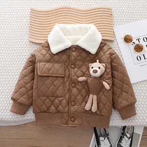 Abbigliamento per Bambini all'Ingrosso, Cappotto in Velluto alla Moda per Ragazzi, Giacca Invernale Calda e Spessa per Bambini 2-7 Anni - Product Image 6
