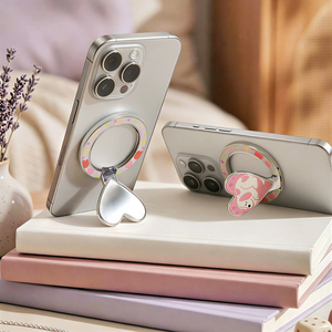 New Wholesale Magnetic <b>Ring</b> <b>Holder</b> Blanks 270° Rotatable Foldable <b>Phone</b> Grip Stand 5 Cute Shapes for Sublimation DIY Custom Gift - Product Image 4