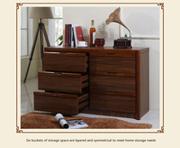 Tiroirs de commode de Style moderne de luxe de conception unique chinoise commode pré-assemblée en bois massif haute étroite pour les vêtements