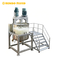 Cuve mélangeuse industrielle à double enveloppe GMP pour mayonnaise, sauce arachide, confiture et ketchup