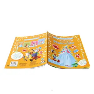 China vervaardigen OEM geaccepteerd custom sticker kleuring comic boek afdrukken voor kinderen
