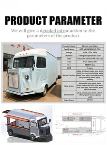 Camion de cuisine mobile extérieur, camion de café, remorque alimentaire, camion de restauration rapide, camion de hot-dogs, camion de pizzas, camion de snacks, camion de glaces électrique - Product Image 4