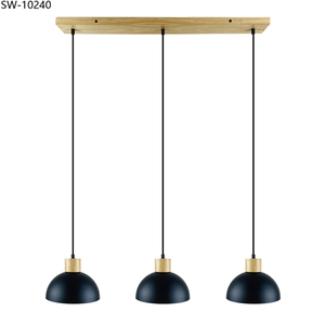 Lampada a sospensione Vintage 220V 3 luce 2022 moderna lampada a sospensione rotonda in ferro mezza palla - Product Image 4