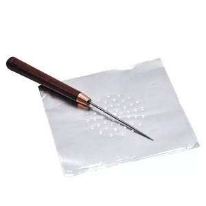 50 pièces/paquet 0.03mm Shisha feuille d'aluminium spéciale pour Shisha et narguilé papier avec trou - Product Image 3