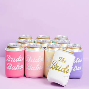 Support isotherme personnalisé pour canettes avec logo, pour fêtes et mariages - Product Image 1