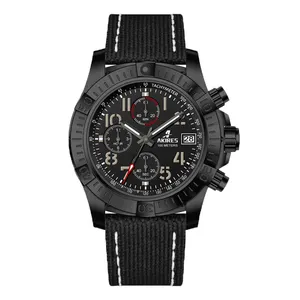 Fashion high quality Men's Chronograph Sports Waterproof Wristwatch Stainless steel Luxury Analog Quartz Watch
