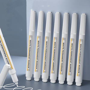 Marcatore <span class=keywords><strong>bianco</strong></span> di grande capacità ad asciugatura rapida impermeabile arte alta lucentezza a base di olio spesso marcatore in pietra di legno - Product Image 3