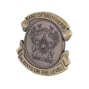 Épinglette en métal personnalisée à prix d'usine, souvenir 3D en alliage de zinc doré et argenté, épinglette pour chapeau, vêtements, badge commémoratif en émail métallique - Product Image 5