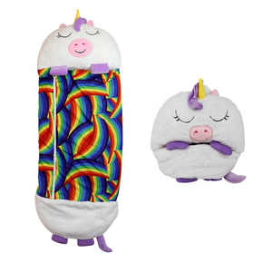 Coussin animal pliable anti-coup de pied, couette de sieste <span class=keywords><strong>Happy</strong></span> Napper, dessin animé, hiver, coloré, 100% polyester - Product Image 4