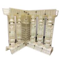 Moule en plastique ABS robuste et réutilisable de 70 cm de hauteur pour balustre en béton préfabriqué, moule décoratif pour garde-corps et main courante, moule de moulage domestique