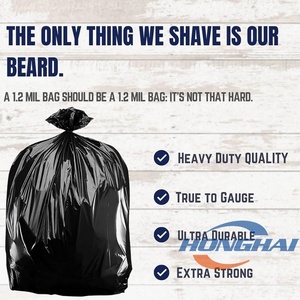 Xây dựng nhà máy sản xuất túi rác giá bán buôn, 55 gallon đen nặng túi rác, 20 túi W/quan hệ - Product Image 4