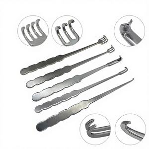 Retractor de Piel de Acero Inoxidable de Marca Personalizada, Gancho de Tracción, Garra Roma de 185 mm, Instrumentos Ortopédicos, Aprobado por CE e ISO, Ecológico - Product Image 1