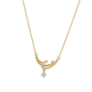 Collar de Cadena de Acero Inoxidable Chapado en Oro Vintage con Colgante Irregular de Flor de Mariposa de Cobre para <span class=keywords><strong>Mujer</strong></span>, Regalos de Joyería - Product Image 5