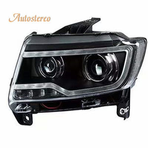 Faros delanteros de coche versión 2023 para <span class=keywords><strong>JEEP</strong></span> <span class=keywords><strong>Grand</strong></span> <span class=keywords><strong>Cherokee</strong></span>, lámpara delantera, luces traseras de alta calidad, montaje de reacondicionamiento LED DRL - Product Image 1