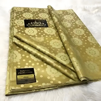 Tissu imprimé Bazin 100% Polyester, Véritable Hollandais Garanti, pour Robes Africaines, Sacs et Vêtements