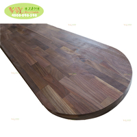 Conception personnalisée Comptoir de bar à café en bois de noyer noir massif des États-Unis/dessus de table pour restaurant