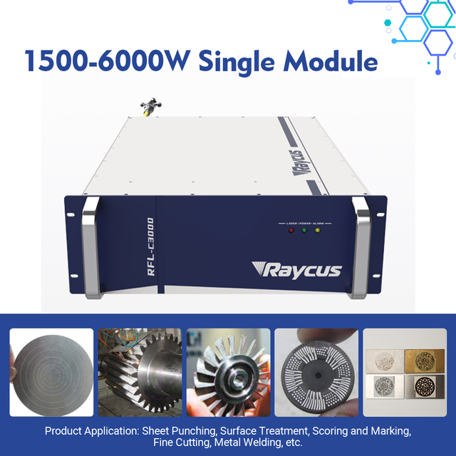 CE Raycus 1000W 2000W 3000W 6000W Fiber Laser Source CW Laser Generator Parts for Welding Cutting Cleaning Machine