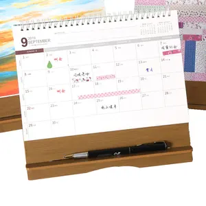 Kalender Kertas Cetak Kustom 2020 Penjualan Terbaik Flip Over Kalender Kertas Cetak