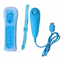 Télécommande Joystick sans fil 2 en 1 intégrée Motion Plus Nunchuks Gamepad Joypad Control pour Nintendo Wii /wii U Remote