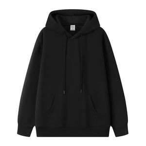 Sweat à capuche à épaules tombantes avec fermeture éclair brodée en coton 100% vintage lavé 350g pour homme Automne Casual Streetwear - Product Image 6