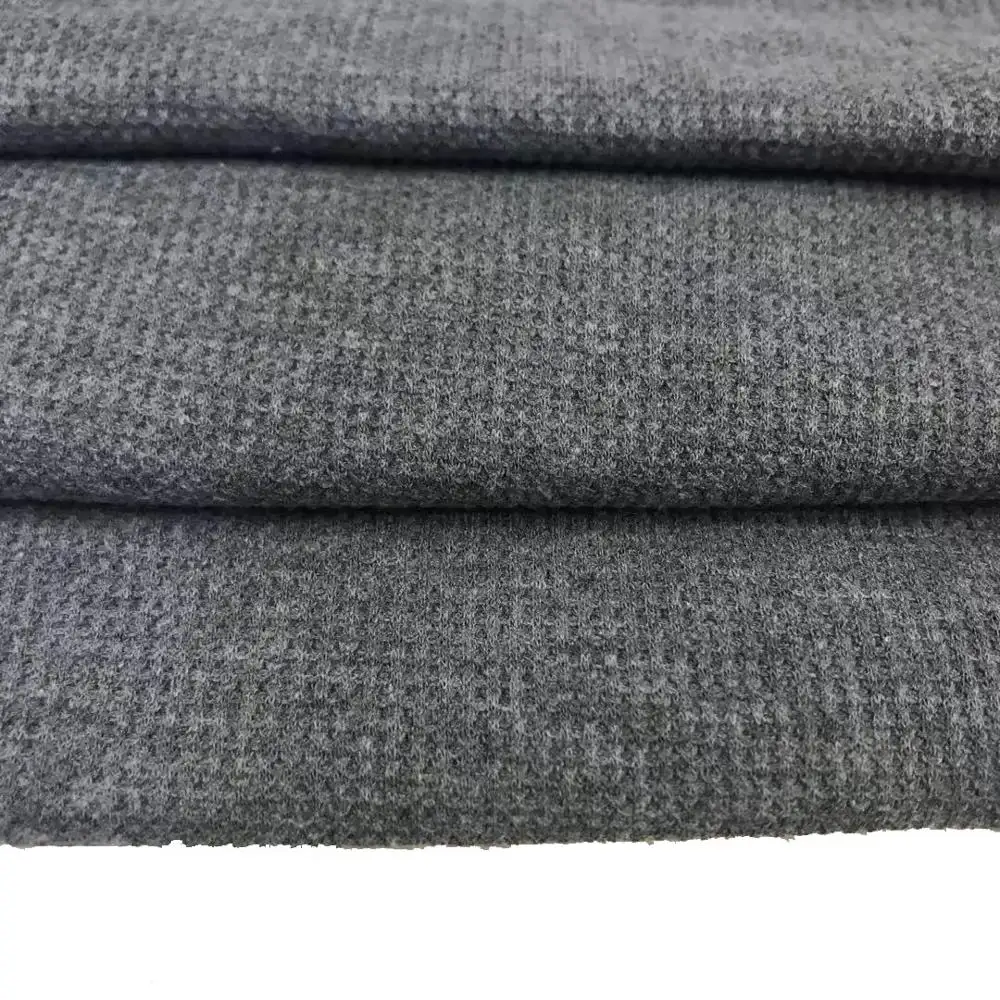 Wholesale high quality 65% polyester 35% cotton jacquard elastic knitted fabric for garments